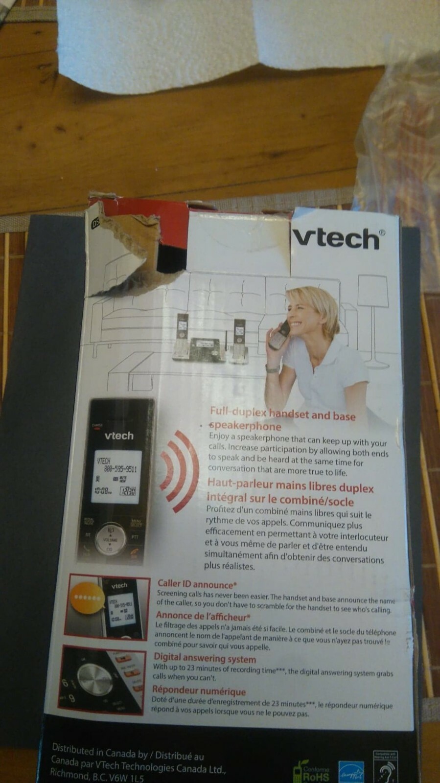 VTech DS5151-2 Cordless Phone with 2 Handsets, Digital Answering System & DECT 6