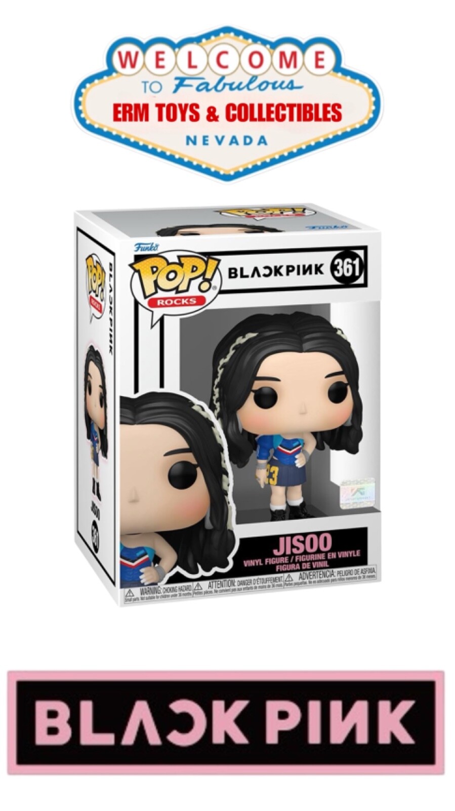 Funko Pop! Rocks: Blackpink - Jisoo With Hard Pop! Protector