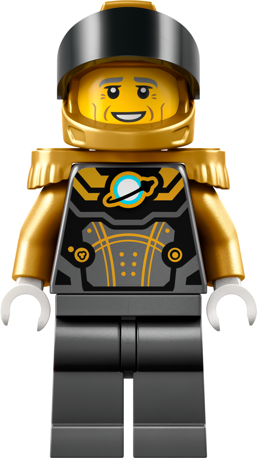 Astronaut - Male, Pearl Dark Gray and Pearl Gold (cty1755)