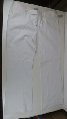 Gap Pants Women 18L White Modern Boot Cut Slacks Cotton