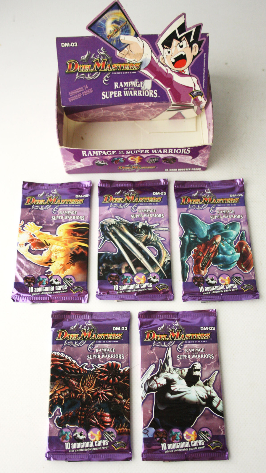 5X DUEL MASTERS RAMPAGE SUPER WARRIORS DM 03 CARD GAME 5X DUEL MASTERS RAMPAGE SUPER WARRIORS DM 03 CARD GAME