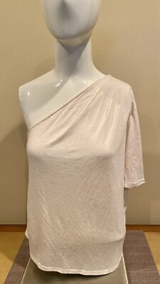 Express Women s One Shoulder Cream Shirt NWT Size XL