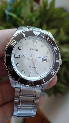 Casio MDV-107D-1A 2A 3A 7A 8A 200M Stainless Steel Analog