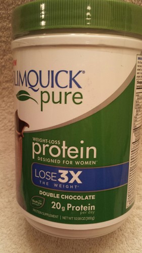SlimQuick Pure Protein Powder Weight Loss Drink DOUBLE CHOCOLATE ,10.58 oz