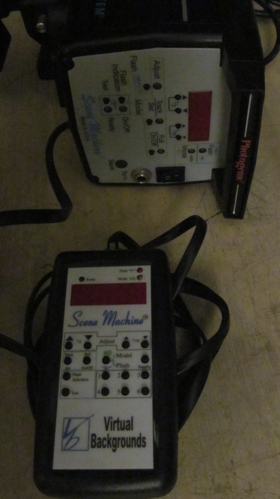 SCENE MACHINE ~ VIRTUAL BACKGROUNDS SET W/ MANUALS / SLIDES / ACCESSORIES & MORE