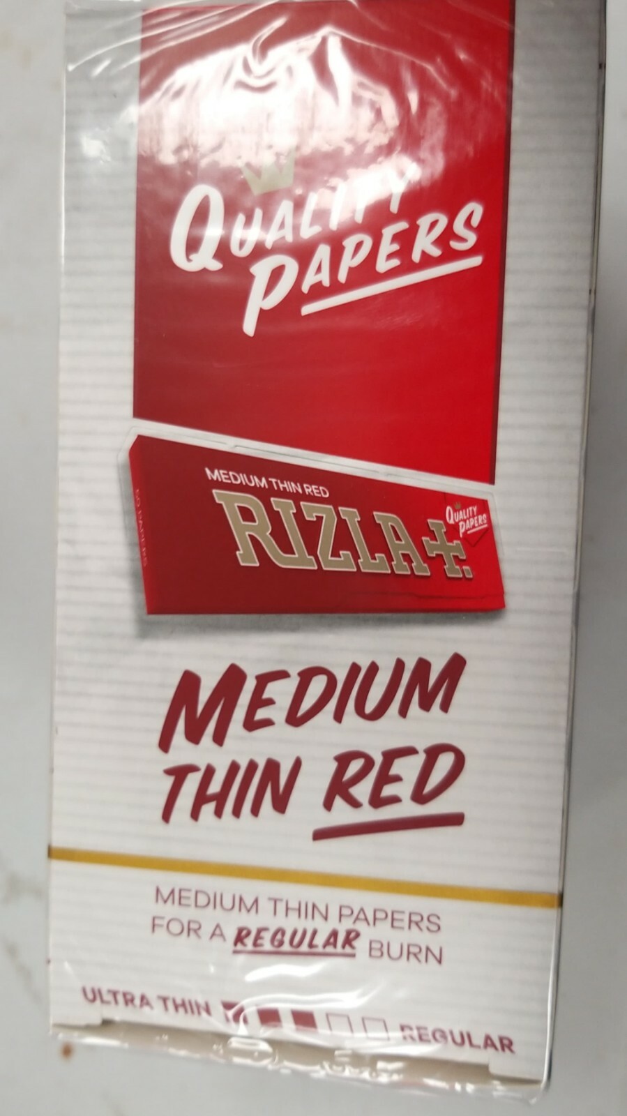 Full Box of 100 Booklets of Rizla Red Rolling Smoking Cigarette Papers ...