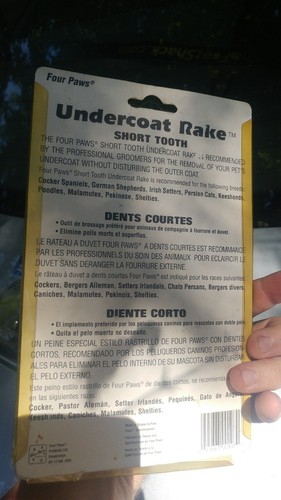 Four Paws Products Undercoat Rake Short tooth  new BLOWOUT free USA shipping