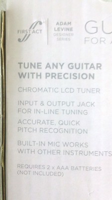 NEW in Box First Act Adam Levine Series Acoustic & Electric Guitar Tuner, AL091