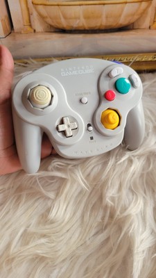 Nintendo GameCube OEM WaveBird Controller - Authentic - Platinum - *No Receiver*