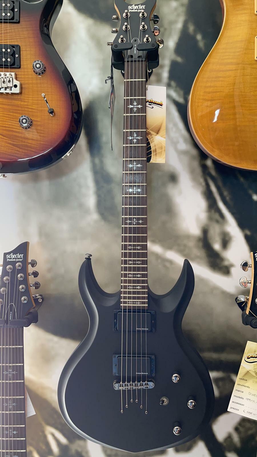 ギター Schecter Diamond series Danien Devil Schecter 6 String Diamond Series Devil Spine Red Electric