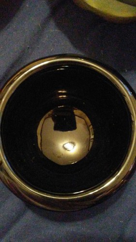 Frankoma pottery   BP little cup bowl. Black