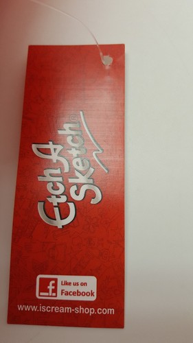 Etch A Sketch Autograph Pillow with Marker Birthday Parties Sleepovers Camp Red