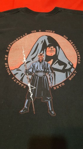 Rare 1999 ILM Star War Episode 1 Cast & Crew Gift XL VFX T-Shirt