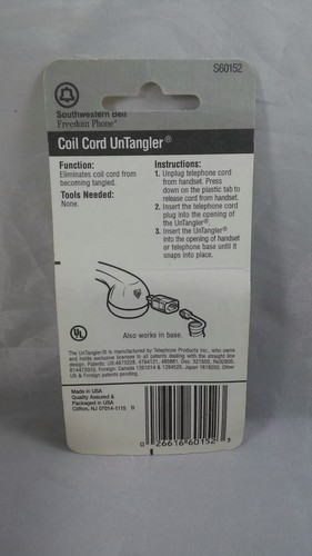 Southwestern Bell Coil cord Untangler S60152 FREE US SHIPPING!