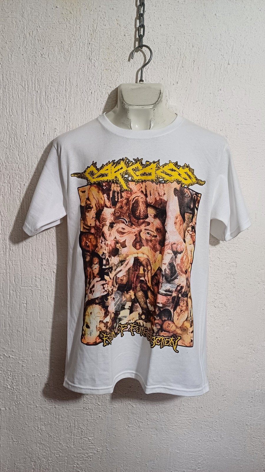 ミュージシャン CARCASS I Reek-Tshirts XL Carcass Reek of Putrefaction T-Shirt – Red Zone