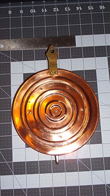Home Sweet Home Copper & Brass Decorative Bunt Pan 