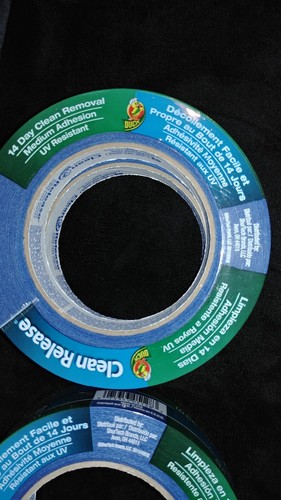 Lot of 4 Duck Tape Duck Clean Release Blue Tape .94