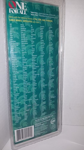 Spartans  One-For-All Universal 4 Device Remote Control - Brand New