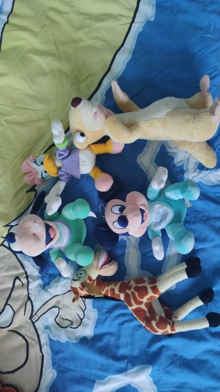 Lot De Peluches Disney Baby Cid Age De Glace Girafe