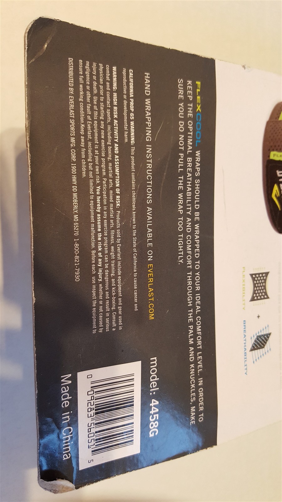 Everlast Flexcool Hand Wrap 180 inches Boxing MMA New