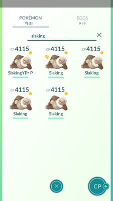 Pokemon Trade GO - Slaking 4100+ CP & 2nd move for PVP Master