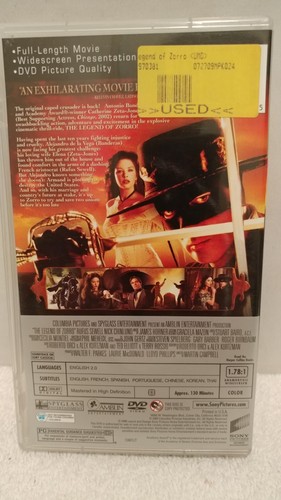 The Legend of Zorro (UMD-Movie, 2006) Sony PSP - Free Shipping!