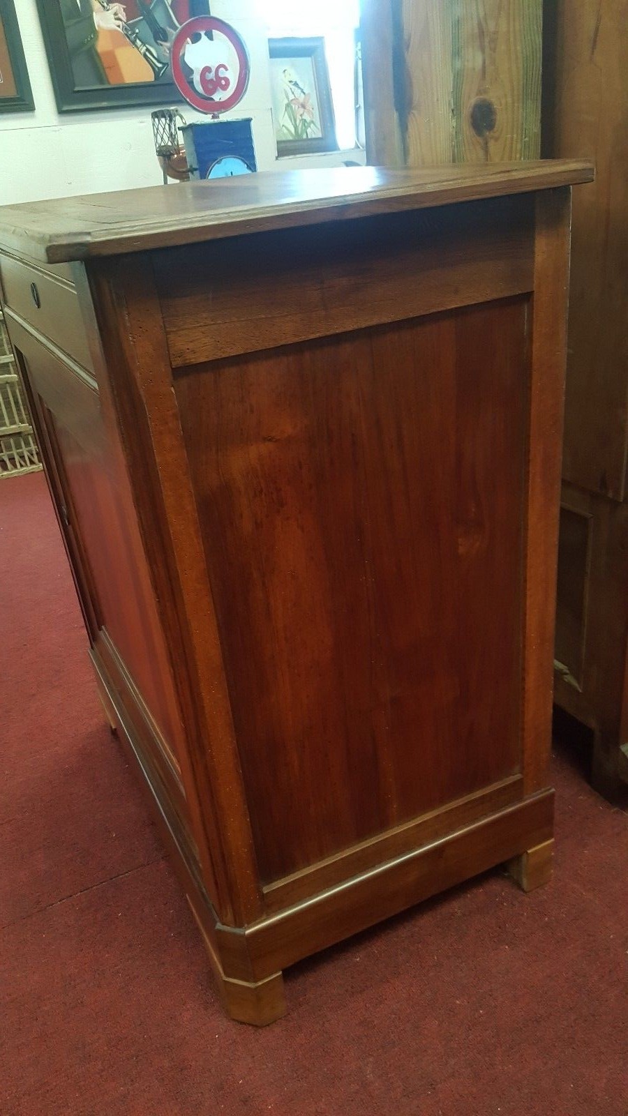 Antique French Louis Philippe Carved Walnut Confiturier Jam Preserve Cabinet