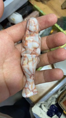 1pcs 9cm natural quartz many kinds of materials carved mermaid