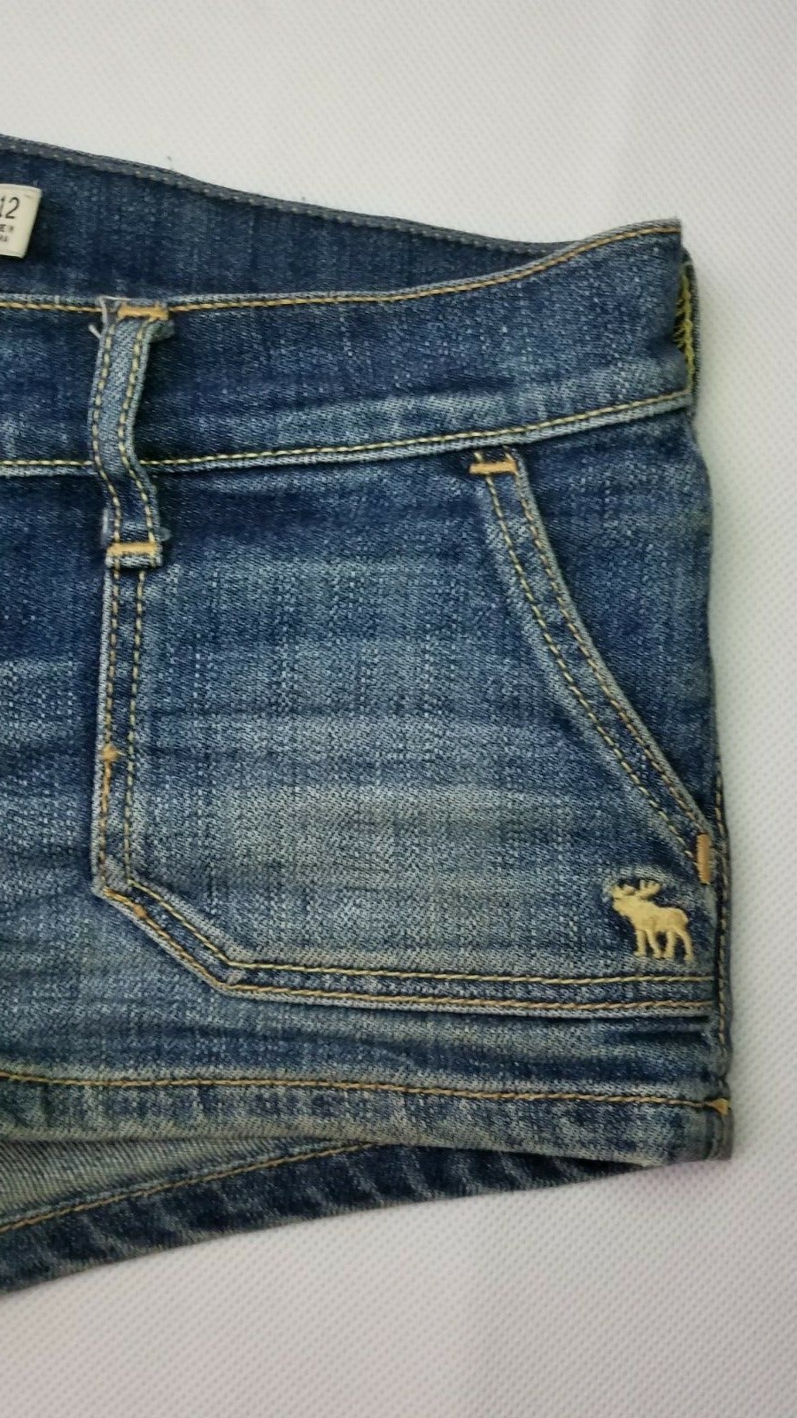 Abercrombie Kids Girls Denim Jean Shorts Stretch Size 12