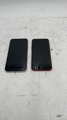 Apple iPhone X Silver & iPhone 8 PRODUCT RED Lot of 2 Unit For Parts Repair