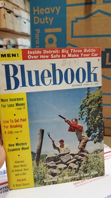 Bluebook Oct 1955; g-vg; L.P. Holmes western, Robert W Krepps Africa, V Connell