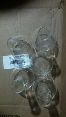 Five Vintage PYREX Bottles Beakers 250 ML Bulb Bases for Vases Candleholders