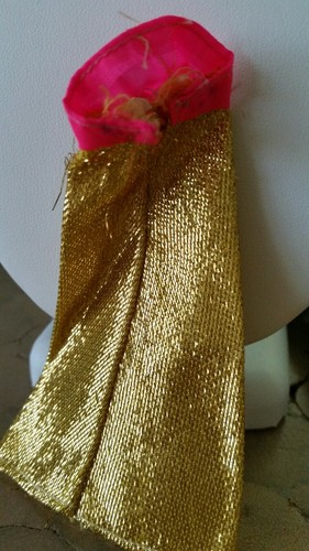 Dawn doll Dress Shop Pink/Gold Gown Vintage Topper Clothing