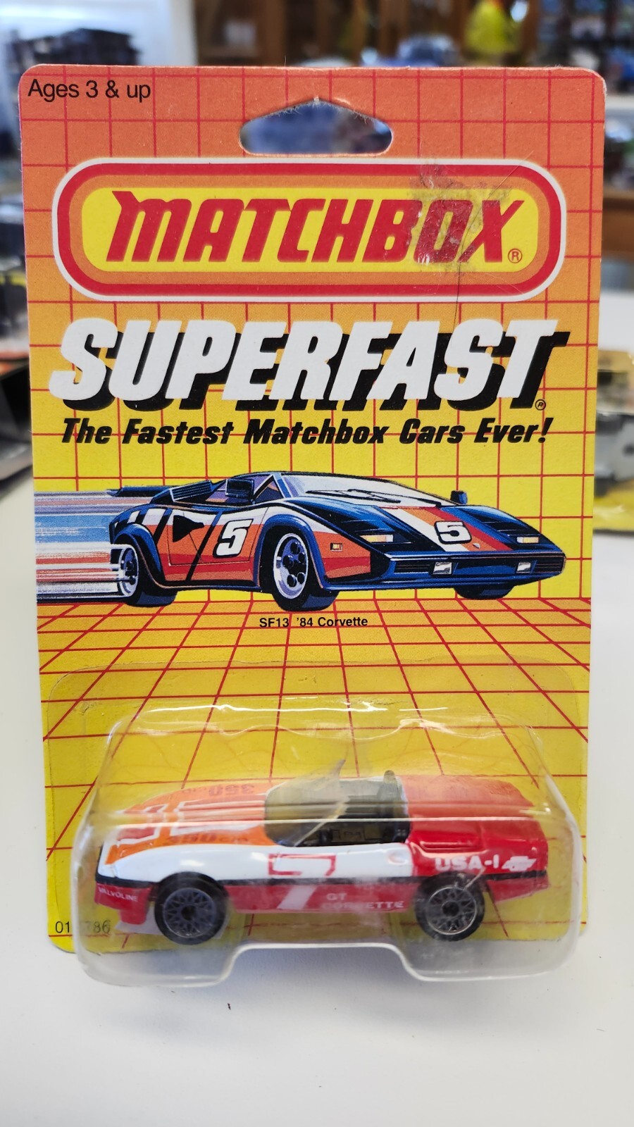 Matchbox Superfast SF13 '84 Corvette in Red & White | eBay