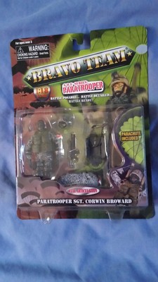Brand In Box Bravo Team 1:18 Action Figures: Paratrooper Sgt. Corwin Broward