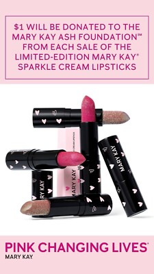 Mary Kay Sparkle Cream Lipstick - Limited Edition - Positive Impact - 2 COLORS