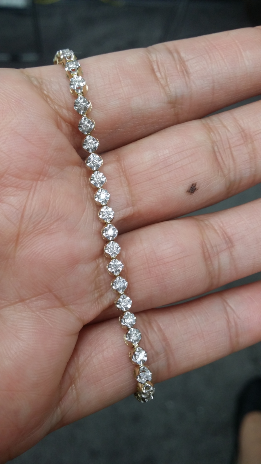 Pre-owned Handmade Deal 1.00 Ctw Natural Diamond Ladies Tennis Bracelet 10k 7 Inches In White
