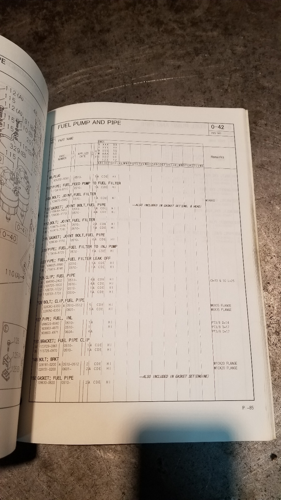 2005-2006 Isuzu 6WG1 Diesel Engine Parts Catalog Manual 1-8871-1008-1 - Picture 2 of 5