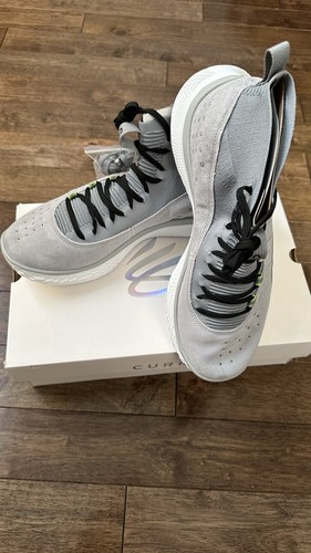 Pre-owned Under Armour Curry 4 Flotro Grey Men's 12.5 Basketball Shoes 3024861-102 In Gray