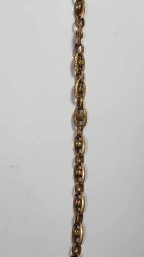 RFS & Co Gold Watch Chain Marked 1/10 Rare Vintage Antique