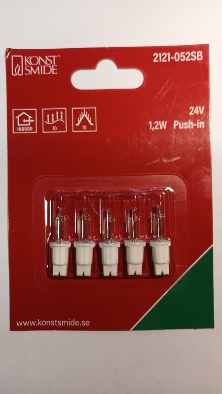 Konstsmide ErsatzlÃ¤Mpchen 2121-052 24v 1,2w Klar
