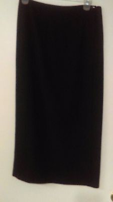 AGB Women's  Maxi Skirt - Black Knit - Size 14 