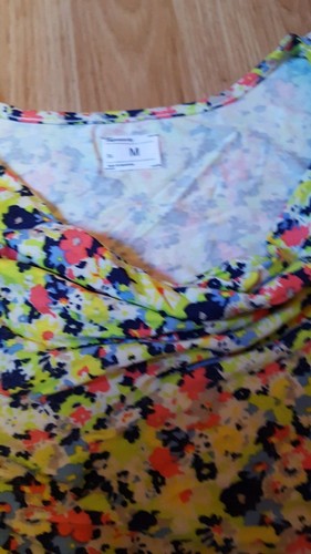 Gap Maternity Nursing Modal Stretchy Dress Floral Multicolor Medium