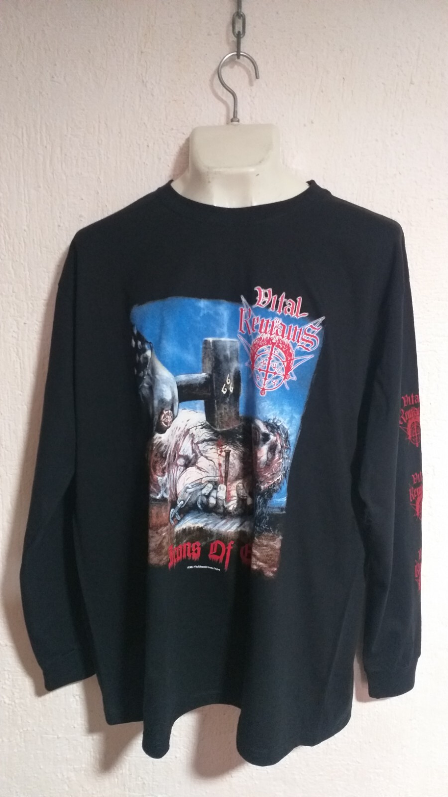 Vital Remains icons evil long sleeve T shirt death metal