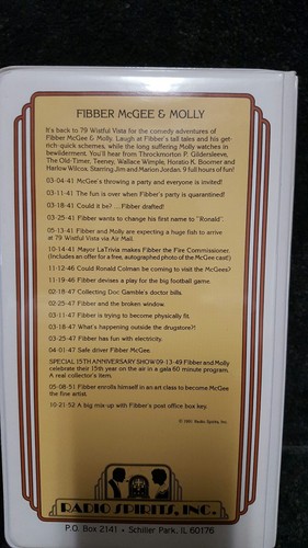 Radio Spirits Fibber McGee and Molly Volumes 1-3 *B2* R1S2B2