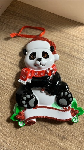 Panda Personalized Christmas Tree Ornament