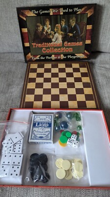 Traditional Games Collection 55 Classic Games Parlour To Playground New Open Box