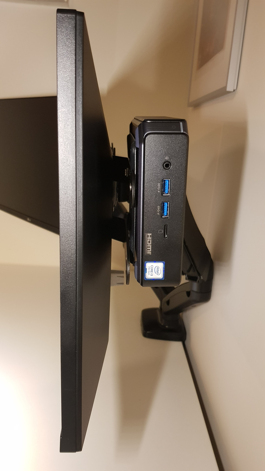 Allcam Universal NUC/ Mini PC Mount for Mounting to LCD Monitor or