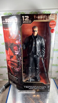 MCFARLANE TERMINATOR 3 RISE OF THE MACHINES 12'' T-850 ACTION FIGURE W/ SOUND NEW
