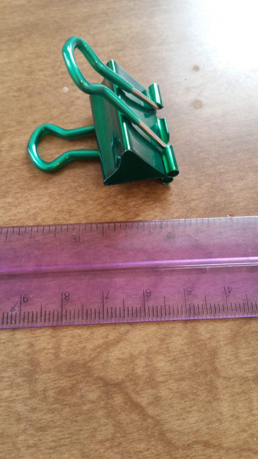 Used Binder Clip, Green, Mediumish, Metallic, ONE MILLION DOLLARS